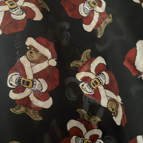 Ugly (Sweater) Christmas Button Up Shirt - Short Sleeved - Men’s Large - Santa - Picture 5 of 5